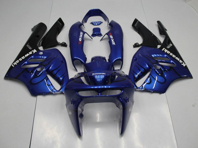 1994-1997 Blue Black Flame Kawasaki Ninja ZX9R Fairings