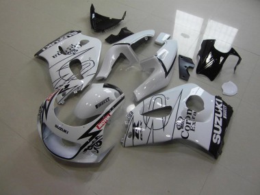 1996-2000 White Corona Suzuki GSXR 600 Fairings