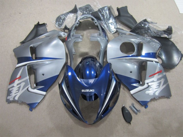 1996-2007 Silver Blue Suzuki GSXR1300 Fairings
