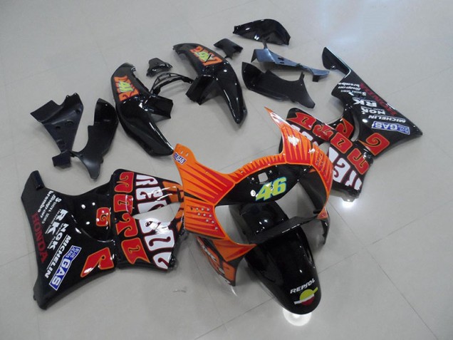 1998-1999 Black Rossi Honda CBR900RR 919 Fairings 1998-1999 Black Rossi Honda CBR900RR 919 Fairings