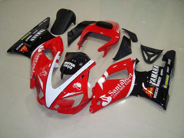 1998-1999 Red Black White Yamaha YZF R1 Fairings