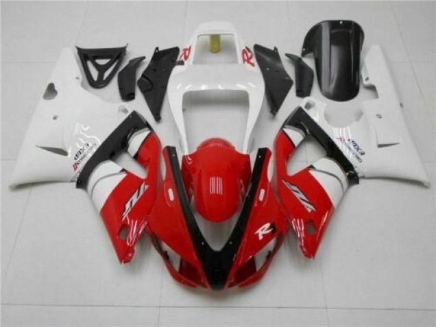1998-1999 Red White Yamaha YZF R1 Fairings 1998-1999 Red White Yamaha YZF R1 Fairings