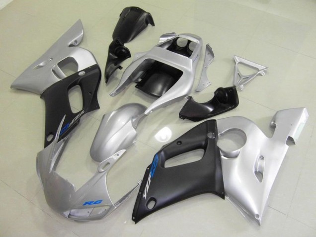 1998-2002 Black Silver Yamaha YZF R6 Fairings 1998-2002 Black Silver Yamaha YZF R6 Fairings