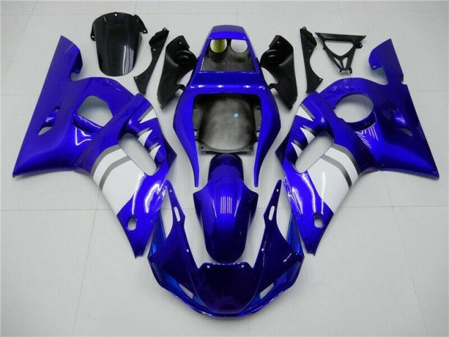 1998-2002 Blue White Yamaha YZF R6 Fairing Kit & Bodywork 1998-2002 Blue White Yamaha YZF R6 Fairing Kit & Bodywork