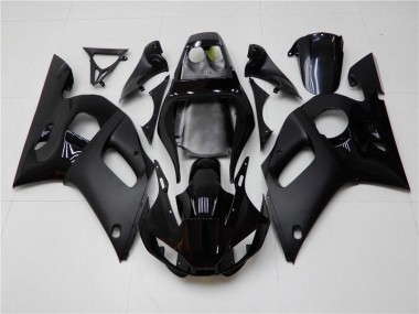 1998-2002 Glossy Matte Black Yamaha YZF R6 Fairings