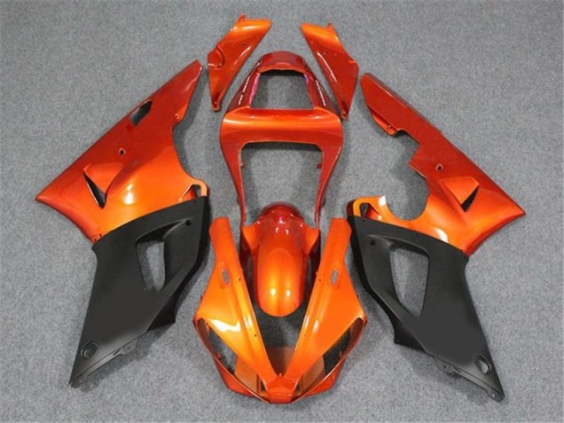 2000-2001 Orange Black Yamaha YZF R1 Fairings 2000-2001 Orange Black Yamaha YZF R1 Fairings