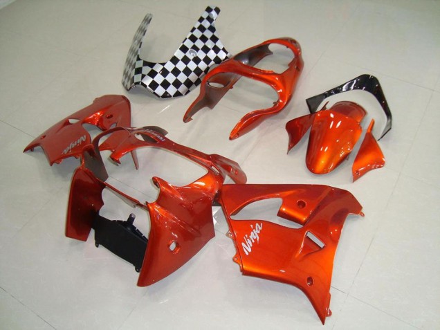2000-2001 Orange Kawasaki Ninja ZX9R Fairings 2000-2001 Orange Kawasaki Ninja ZX9R Fairings