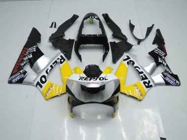 2000-2001 Yellow Silver Black Honda CBR900RR 929 Fairings