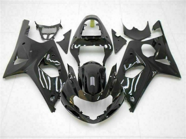 2000-2002 Glossy Black Suzuki GSXR 1000 Fairings