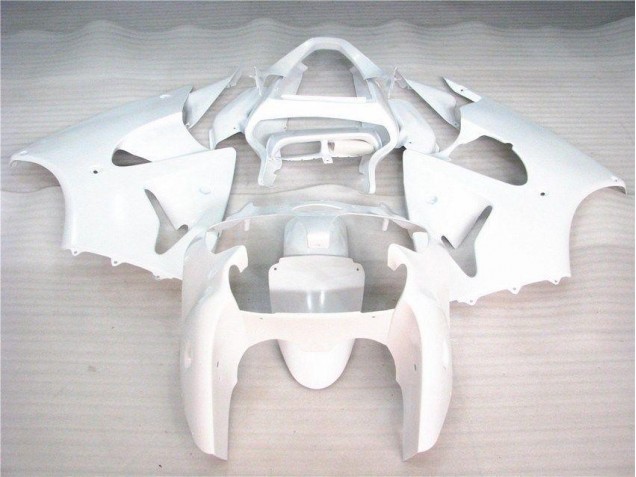 2000-2002 Glossy White Kawasaki Ninja ZX6R Fairings 2000-2002 Glossy White Kawasaki Ninja ZX6R Fairings