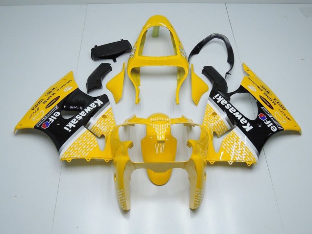 2000-2002 Yellow Arrow Kawasaki Ninja ZX6R Fairings 2000-2002 Yellow Arrow Kawasaki Ninja ZX6R Fairings