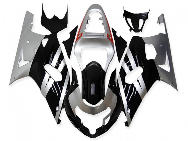 2001-2003 Black Silver Suzuki GSXR 600/750 Fairings