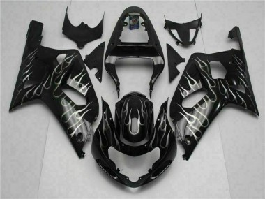 2001-2003 Black Suzuki GSXR 600/750 Plastics Fairing Kits