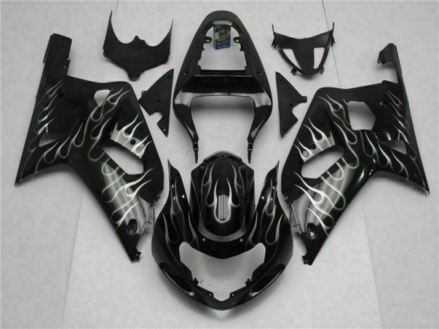 2001-2003 Black Suzuki GSXR 600/750 Plastics Fairing Kits 2001-2003 Black Suzuki GSXR 600/750 Plastics Fairing Kits