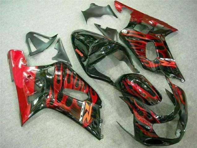 2001-2003 Red Black Suzuki GSXR 600/750 Fairings 2001-2003 Red Black Suzuki GSXR 600/750 Fairings