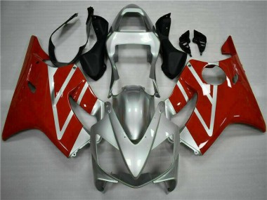 2001-2003 Red Silver Honda CBR600 F4i Fairings