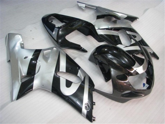 2001-2003 Silver Black Suzuki GSXR 600/750 Fairings 2001-2003 Silver Black Suzuki GSXR 600/750 Fairings