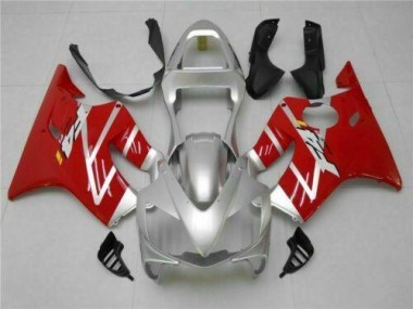 2001-2003 Silver Red Honda CBR600 F4i Fairings