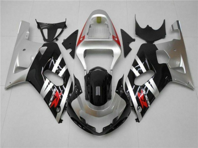 2001-2003 Silver Suzuki GSXR 600/750 Fairings 2001-2003 Silver Suzuki GSXR 600/750 Fairings
