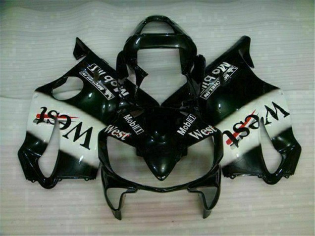 2001-2003 White Black Honda CBR600 F4i Fairings 2001-2003 White Black Honda CBR600 F4i Fairings