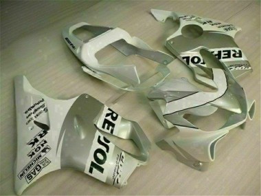 2001-2003 White Silver Honda CBR600 F4i Fairings