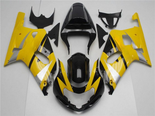 2001-2003 Yellow Black Suzuki GSXR 600/750 Fairings 2001-2003 Yellow Black Suzuki GSXR 600/750 Fairings