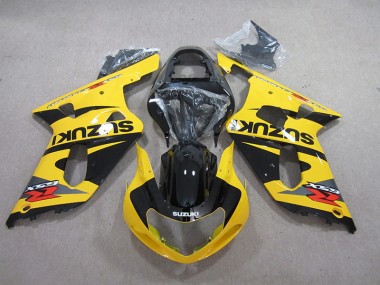 2001-2003 Yellow Black Suzuki GSXR600 Fairings