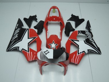 2002-2003 Black Red Star Honda CBR900RR 954 Fairings