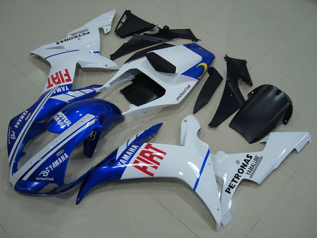 2002-2003 Blue White Yamaha YZF R1 Fairings 2002-2003 Blue White Yamaha YZF R1 Fairings