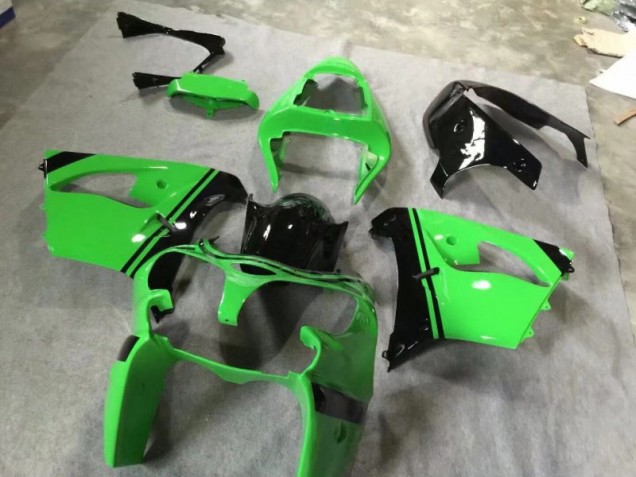 2002-2003 Green Glossy Black Kawasaki Ninja ZX9R Fairings 2002-2003 Green Glossy Black Kawasaki Ninja ZX9R Fairings