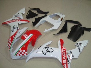 2002-2003 Red White Flag Yamaha YZF R1 Fairings