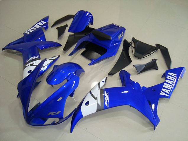 2002-2003 White Blue Yamaha YZF R1 Fairings 2002-2003 White Blue Yamaha YZF R1 Fairings