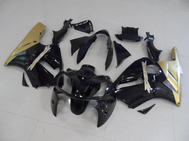 2002-2005 Black and Gold Kawasaki Ninja ZX12R Fairings 2002-2005 Black and Gold Kawasaki Ninja ZX12R Fairings