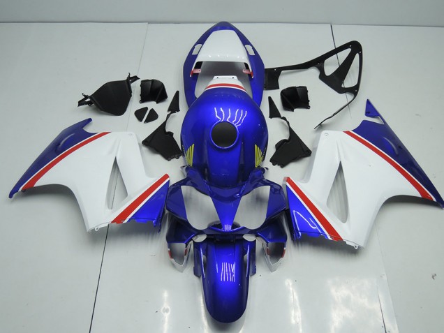2002-2013 Blue and White Honda VFR800 Fairings 2002-2013 Blue and White Honda VFR800 Fairings