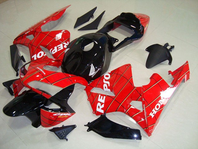 2003-2004 Black Spider Man Honda CBR600RR Fairings 2003-2004 Black Spider Man Honda CBR600RR Fairings