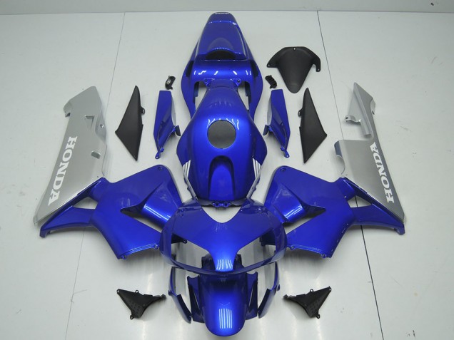 2003-2004 Blue Silver Honda CBR600RR Fairings 2003-2004 Blue Silver Honda CBR600RR Fairings