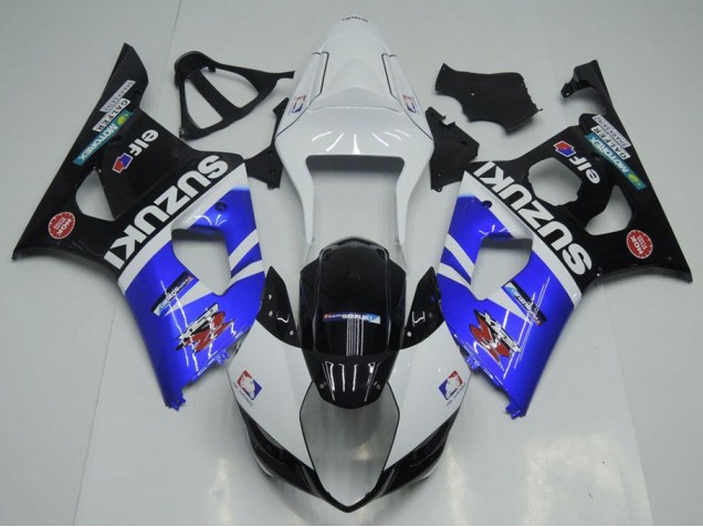 2003-2004 Blue White and Black Suzuki GSXR 1000 Fairings 2003-2004 Blue White and Black Suzuki GSXR 1000 Fairings