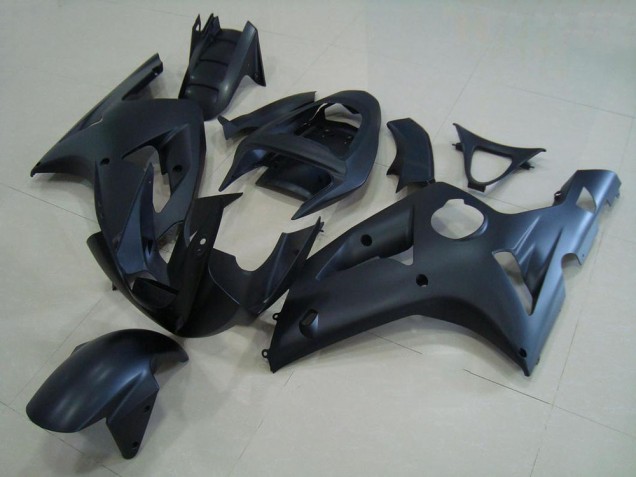 2003-2004 Matte Black Kawasaki Ninja ZX6R Full Fairing Kits 2003-2004 Matte Black Kawasaki Ninja ZX6R Full Fairing Kits