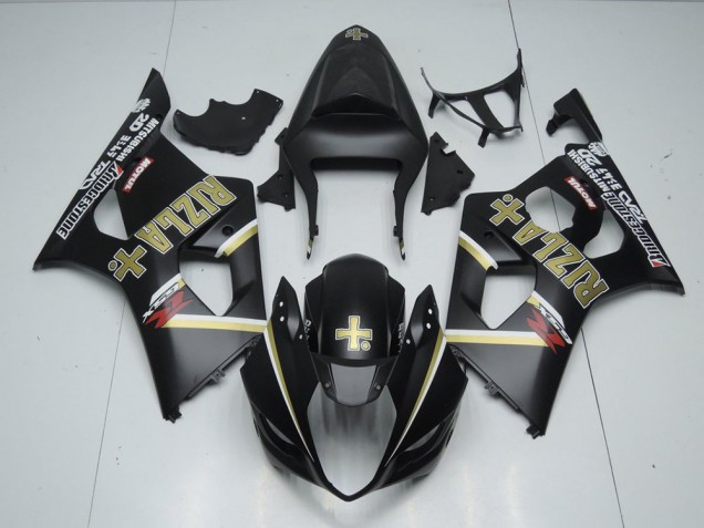 2003-2004 Matte Black Rizla Suzuki GSXR 1000 Fairings 2003-2004 Matte Black Rizla Suzuki GSXR 1000 Fairings