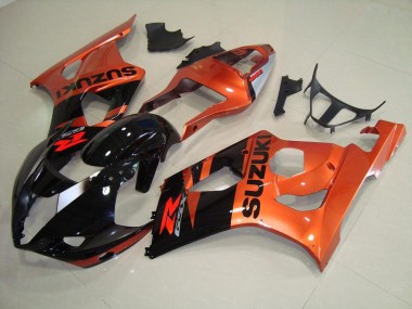 2003-2004 Orange and Black Suzuki GSXR 1000 Fairings