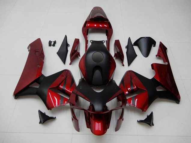 2003-2004 Red Black Honda CBR600RR Abs Fairing Kit 2003-2004 Red Black Honda CBR600RR Abs Fairing Kit