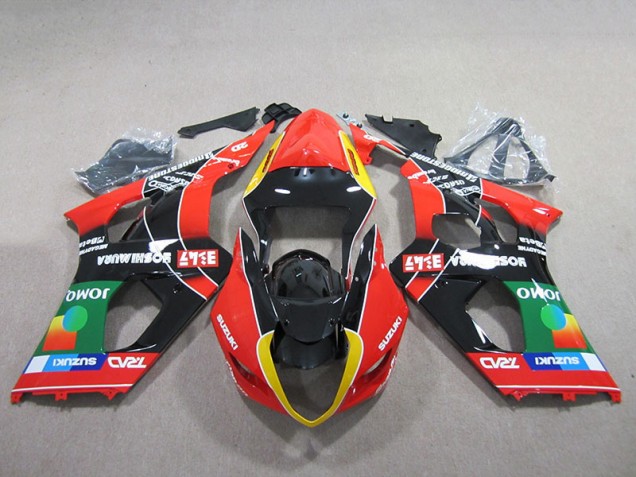 2003-2004 Red Green Black Suzuki GSXR1000 Fairings 2003-2004 Red Green Black Suzuki GSXR1000 Fairings