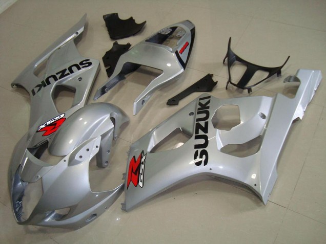 2003-2004 Silver Suzuki GSXR 1000 Fairings 2003-2004 Silver Suzuki GSXR 1000 Fairings