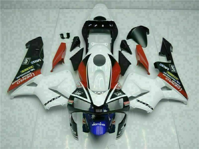 2003-2004 White Blue Honda CBR600RR Fairings 2003-2004 White Blue Honda CBR600RR Fairings