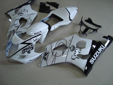 2003-2004 White Corona Suzuki GSXR 1000 Fairings
