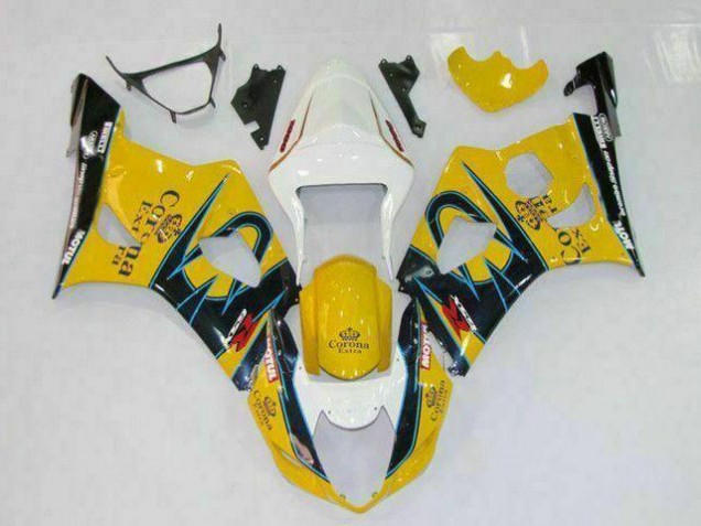 2003-2004 Yellow Suzuki GSXR 1000 Fairings