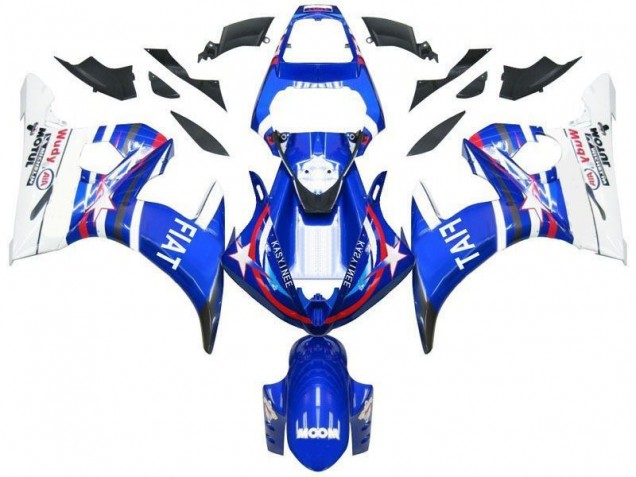 2003-2005 Blue Star Fiat Yamaha YZF R6 Fairings 2003-2005 Blue Star Fiat Yamaha YZF R6 Fairings