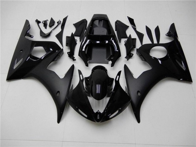 2003-2005 Glossy Matte Black Yamaha YZF R6 Fairings 2003-2005 Glossy Matte Black Yamaha YZF R6 Fairings