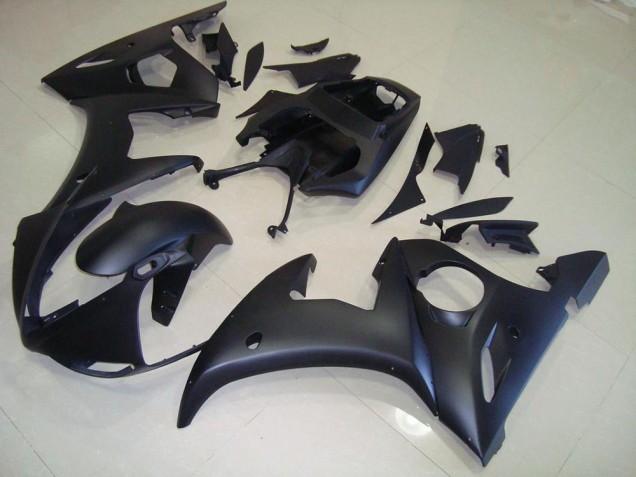 2003-2005 Matte Black Yamaha YZF R6 Fairings 2003-2005 Matte Black Yamaha YZF R6 Fairings