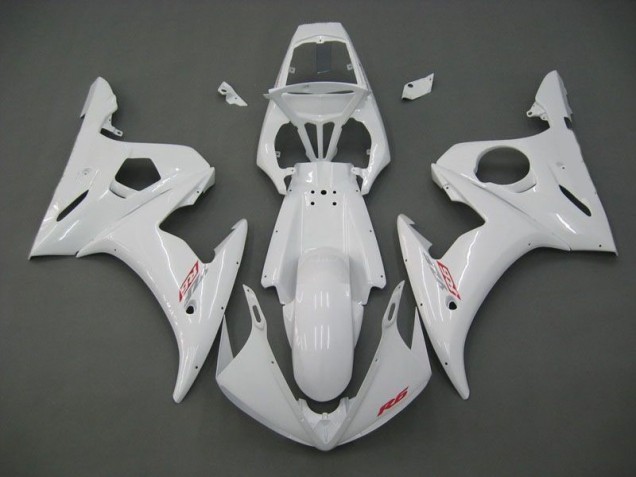 2003-2005 White Yamaha YZF R6 Fairings 2003-2005 White Yamaha YZF R6 Fairings